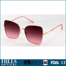 Cat Eye Metal Fashion Sunglasses HMS1084F